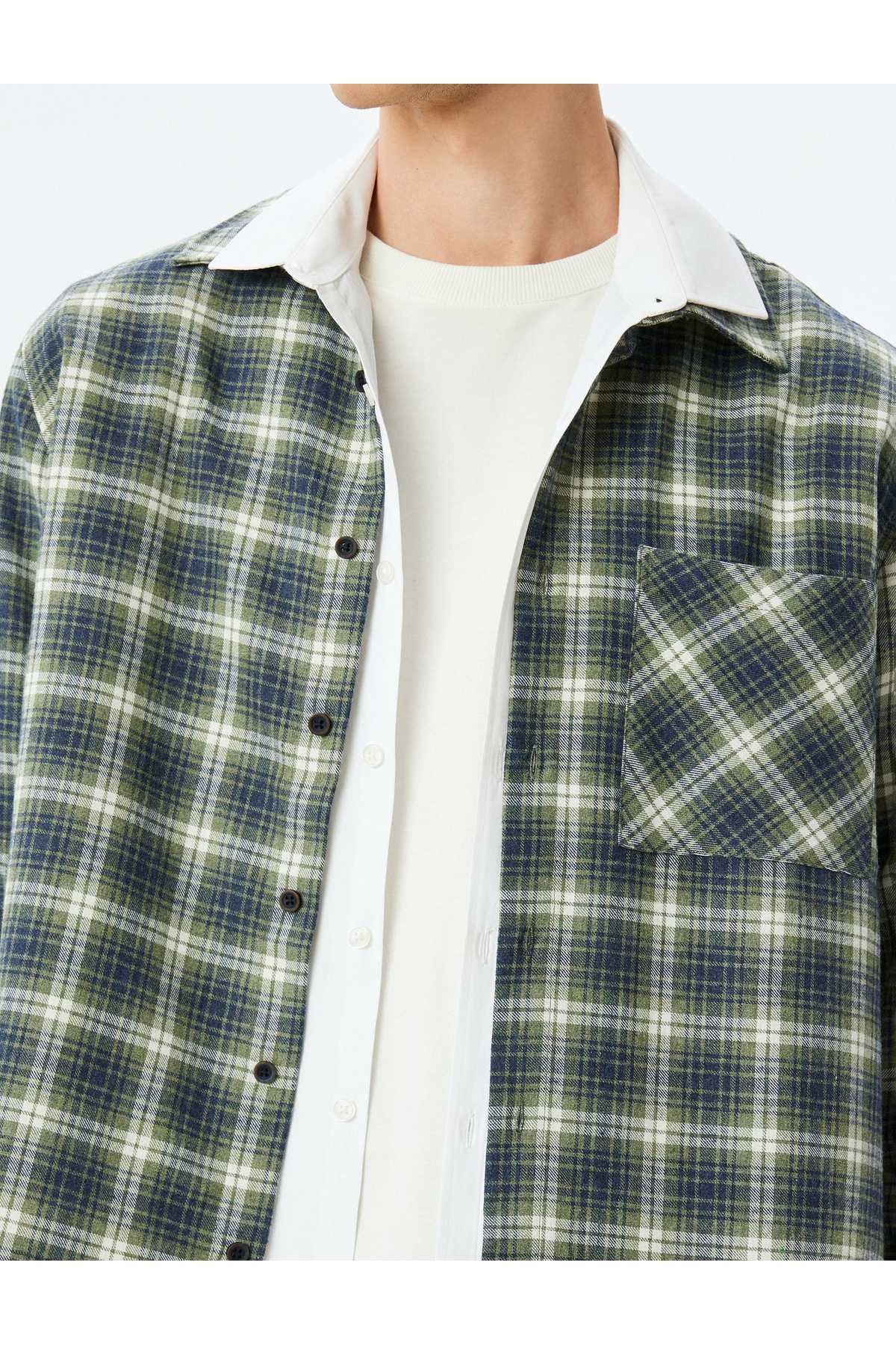 پیراهن آستین بلند نخی ترکیبی از جنس الوار جک