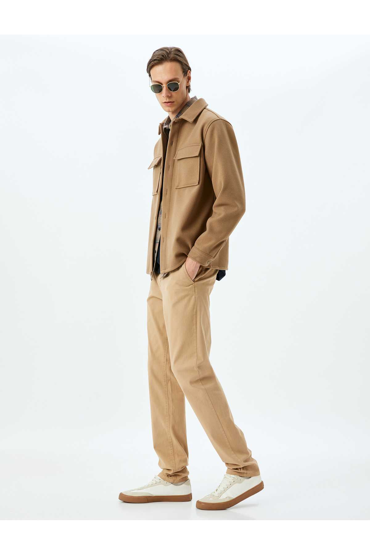 شلوار گاباردین نخی باریک