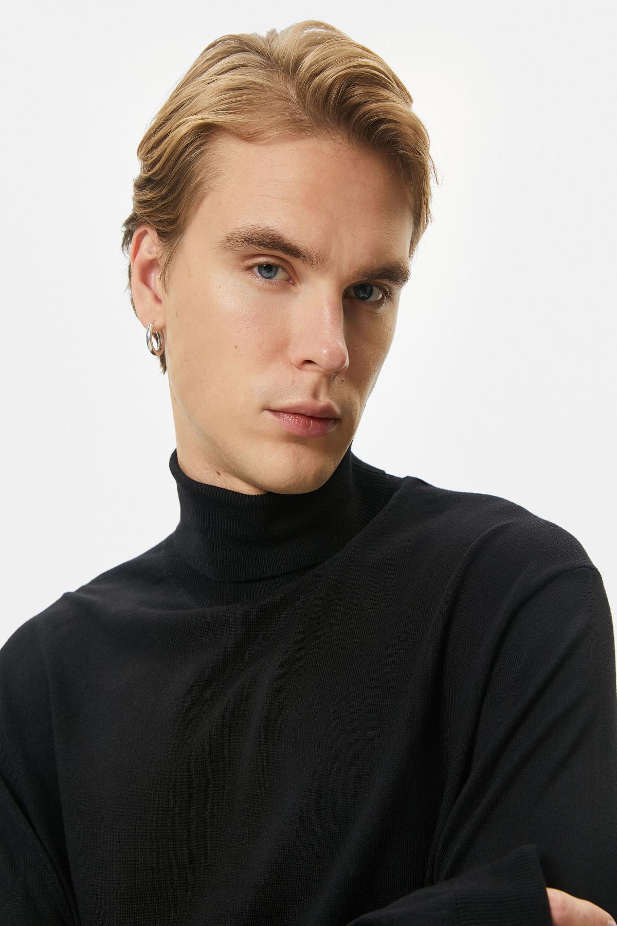 ژاکت بافتنی ساده آستین بلند ترکیبی ویسکوز