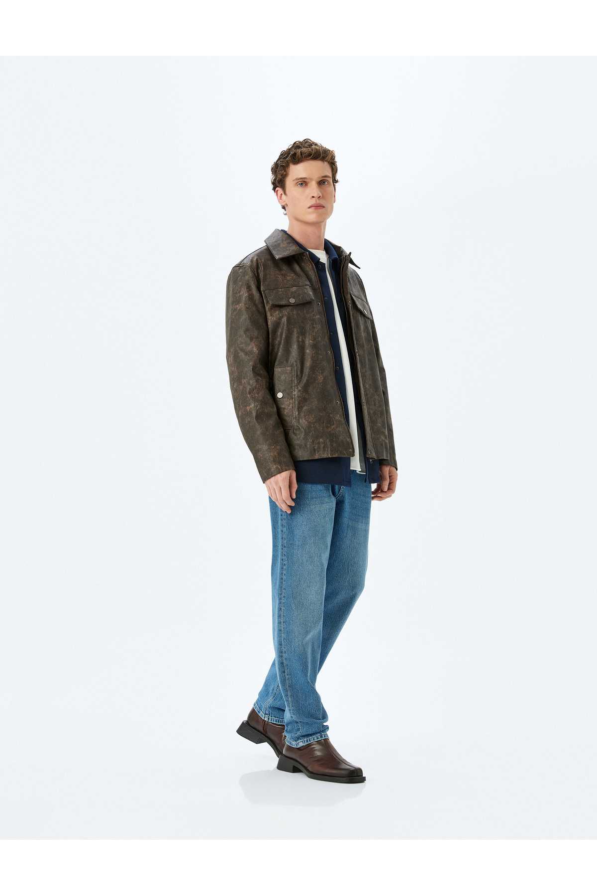 شلوار جین مستقیم پنبه پنبه