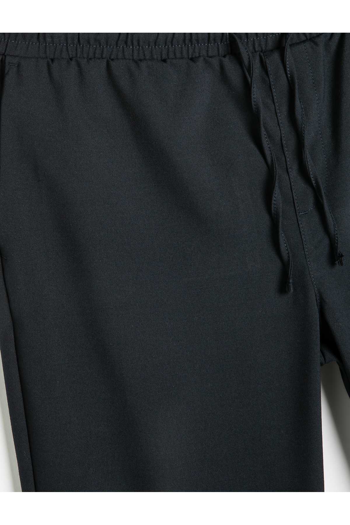 کمر مخلوط ویسکوز شلوار جیب چید