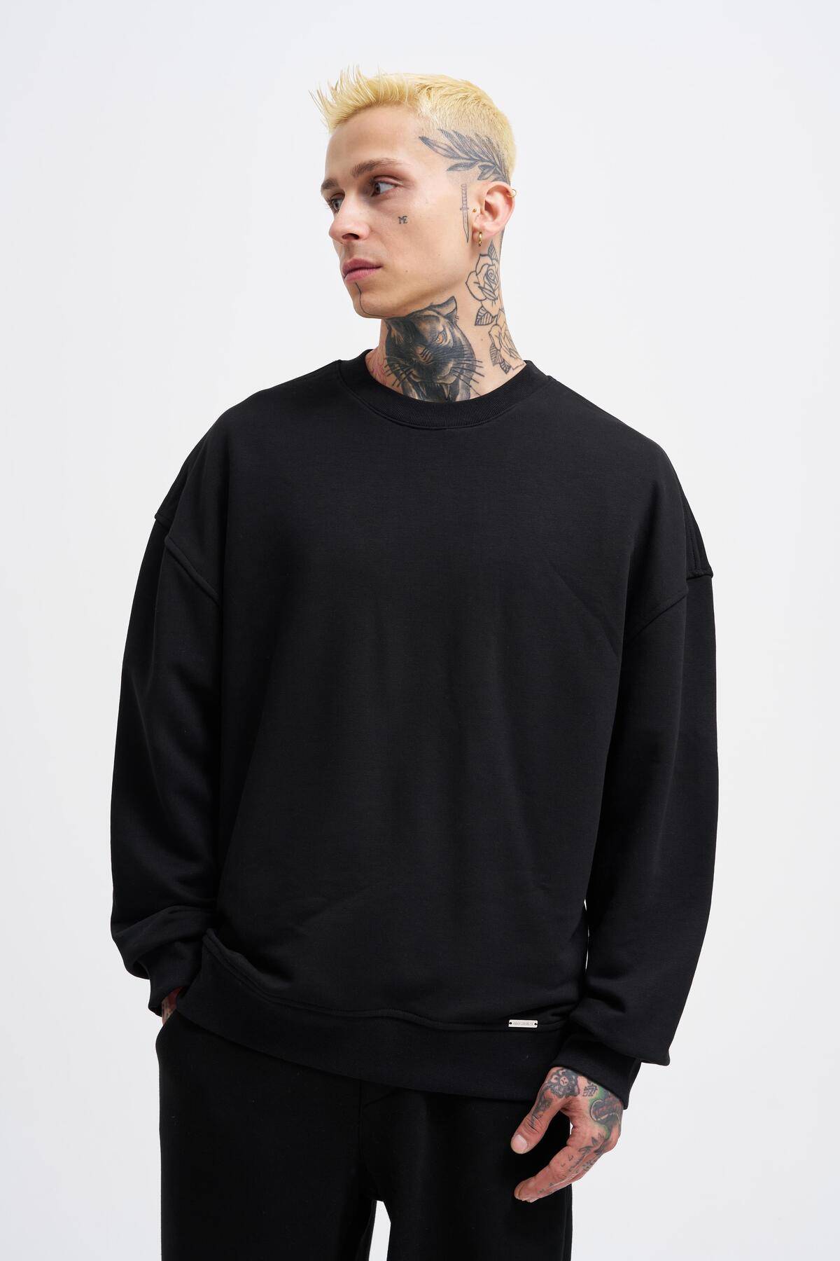 سویشرت مردانه پایه جامد خاکستری روشن