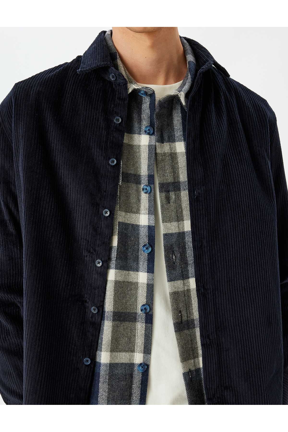 پیراهن مخملی پنبه ای آستین بلند