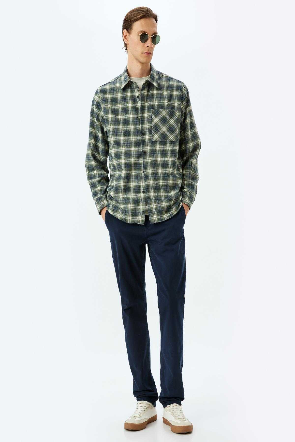 شلوار گاباردین نخی باریک