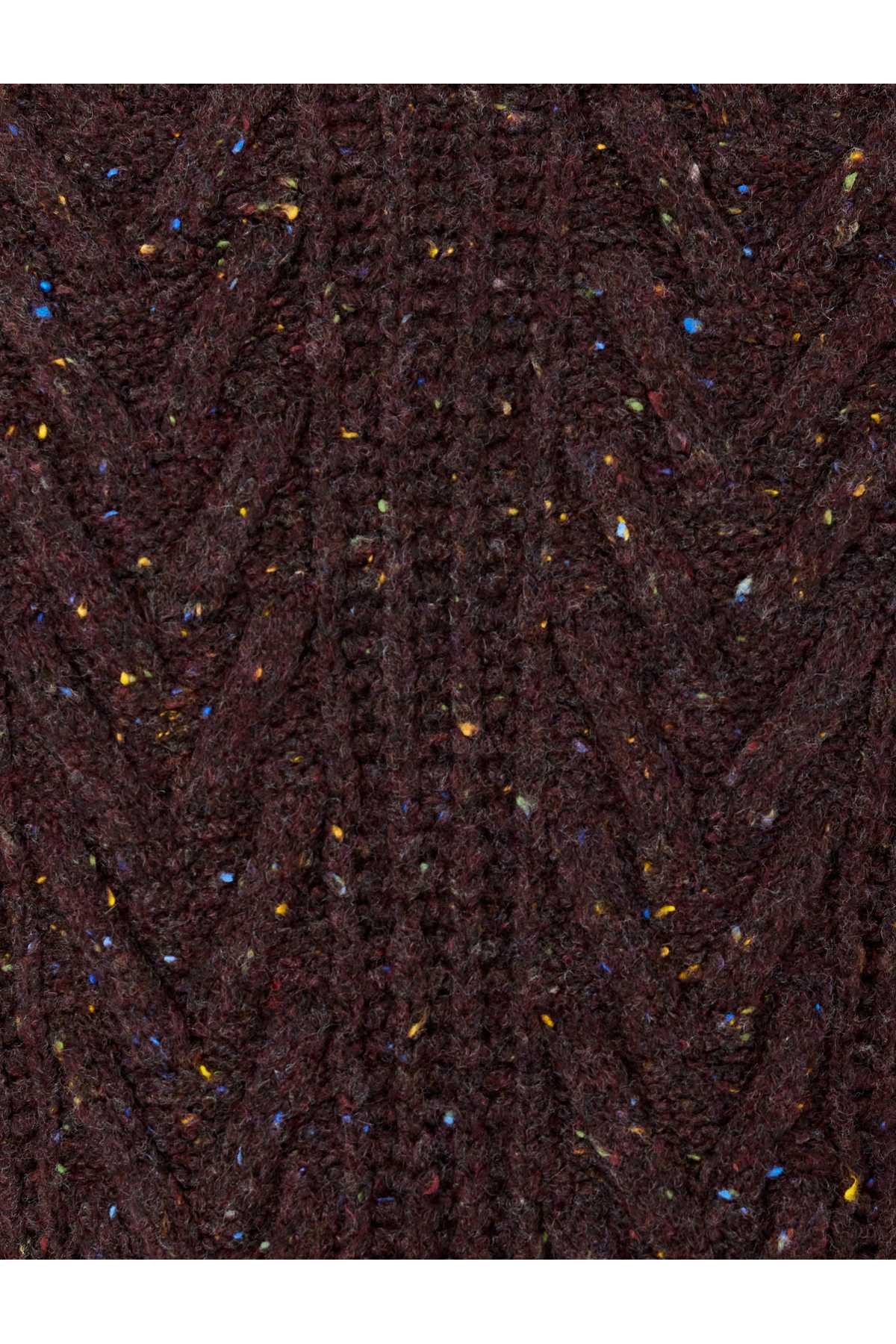 ژاکت بافتنی آستین بلند یقه خدمه