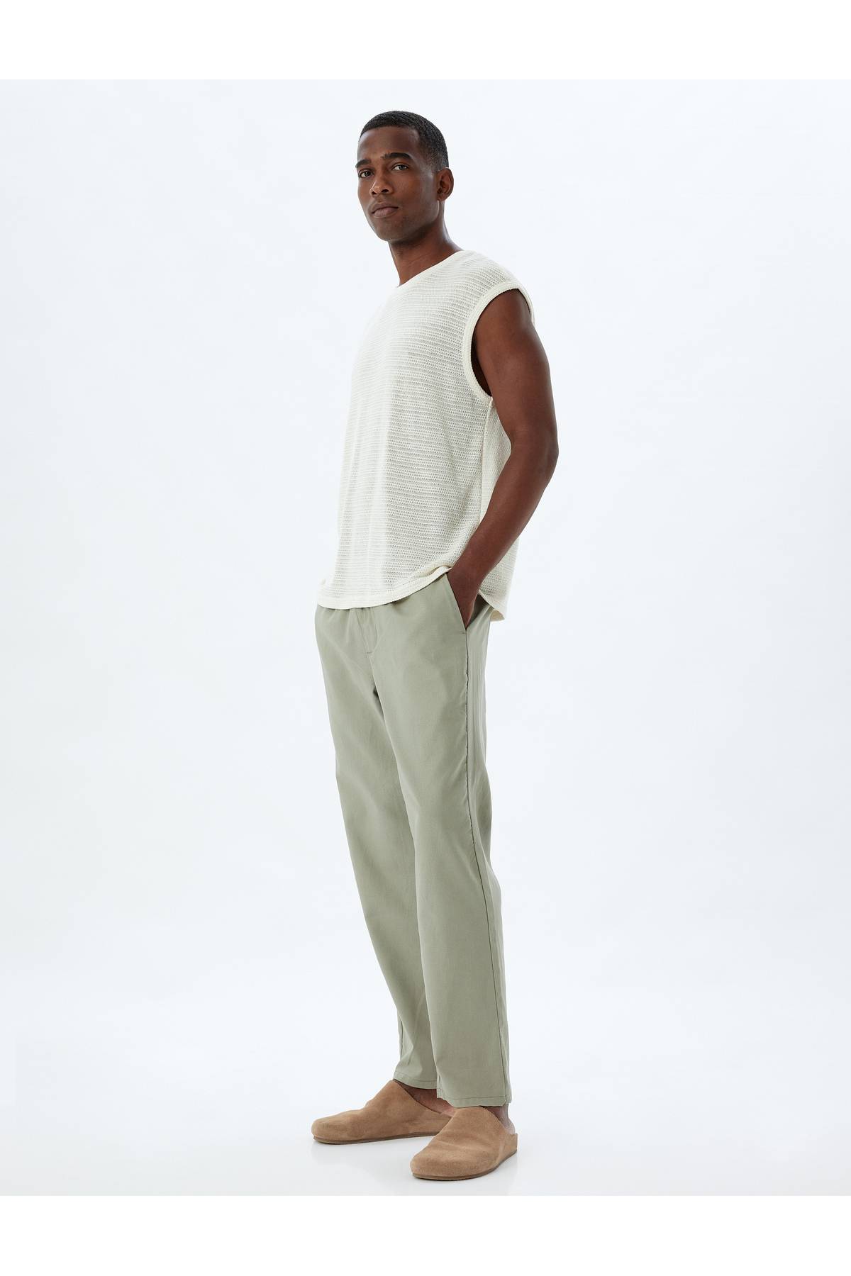 شلوار جین مرد خاکی