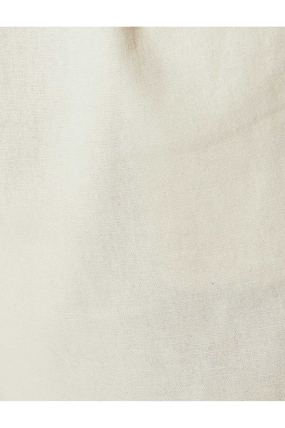 شلوارک ترکیبی کتانی برمودا چینو با جزئیات جیبی