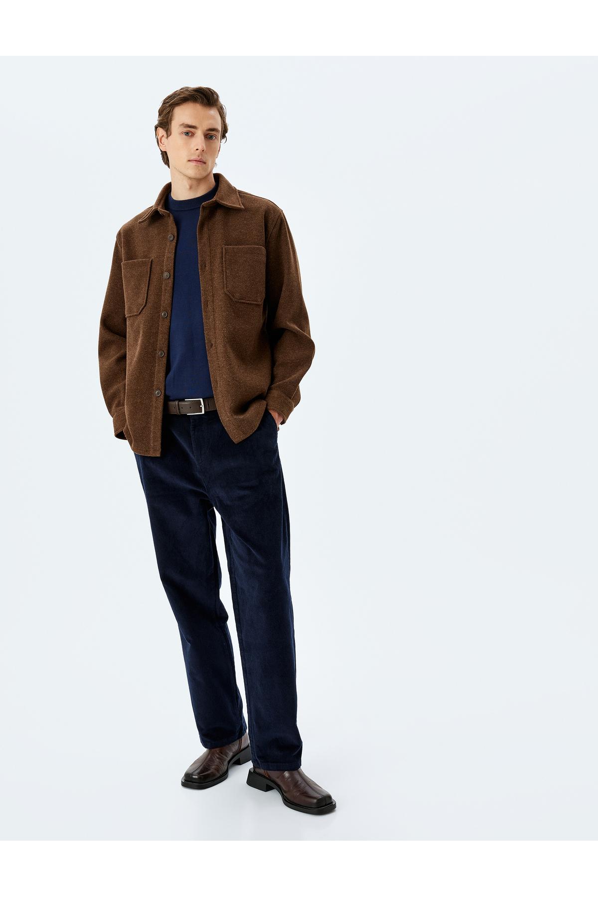 شلوار مخملی جیب جیب چونو مناسب بالون