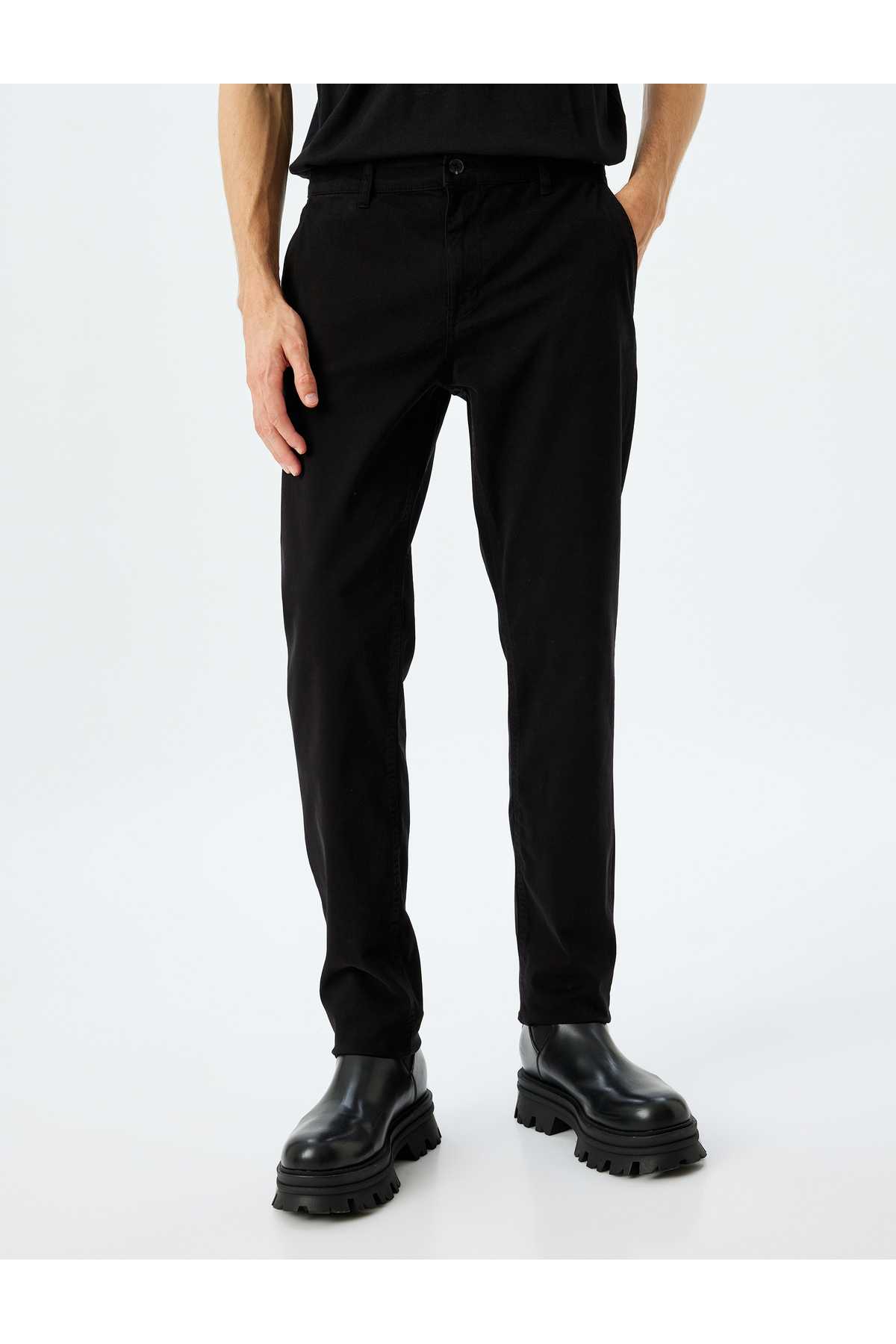 شلوار گاباردین نخی باریک