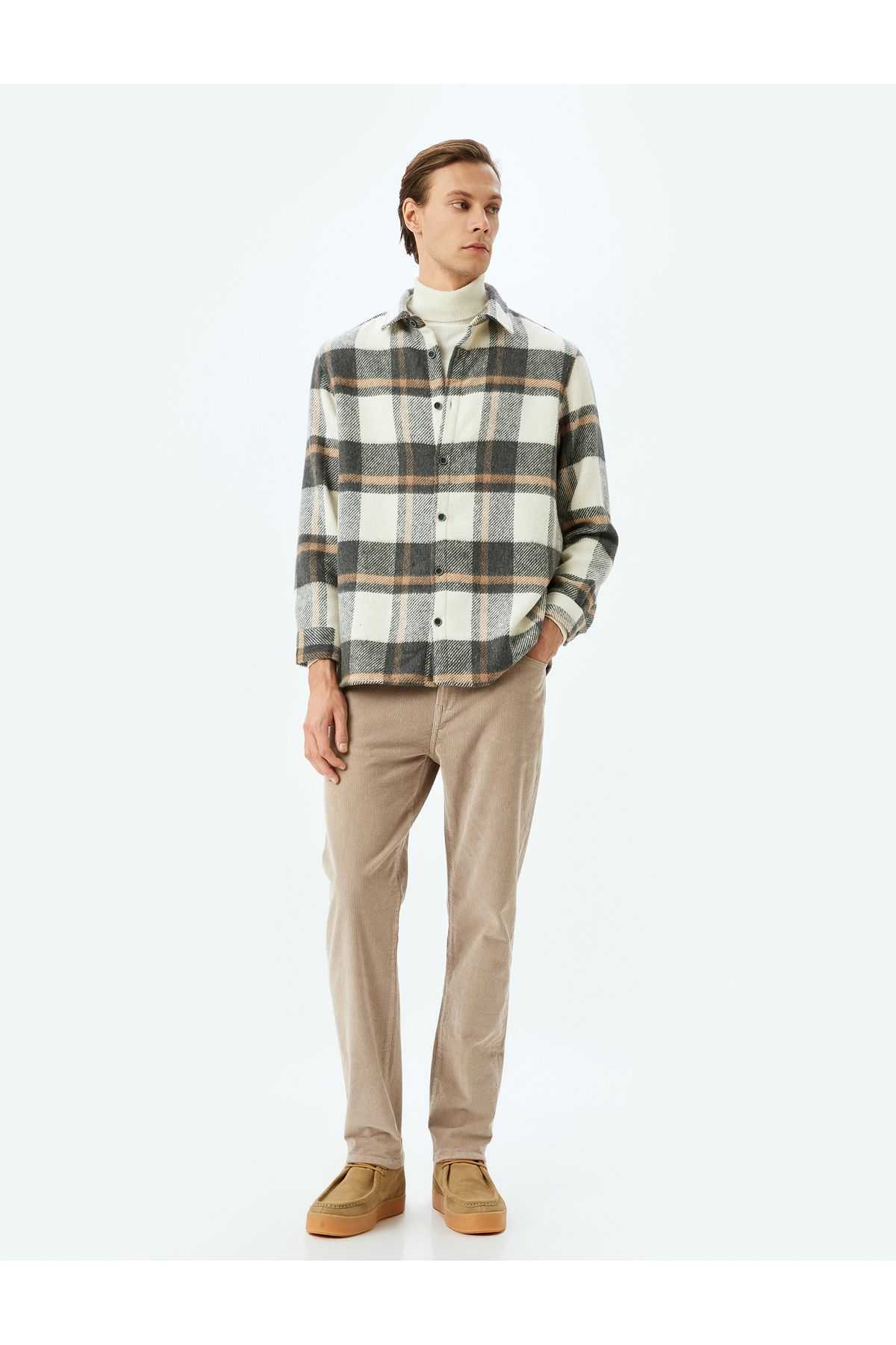 جیب پنبه ای شلوار مخملی فتیله