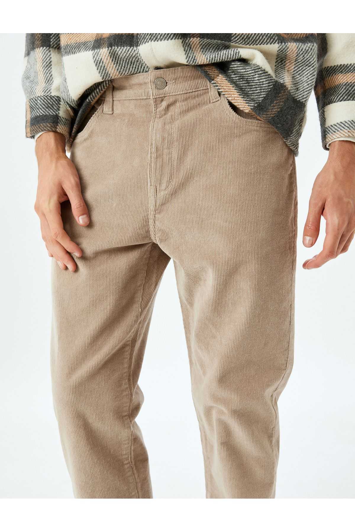 جیب پنبه ای شلوار مخملی فتیله