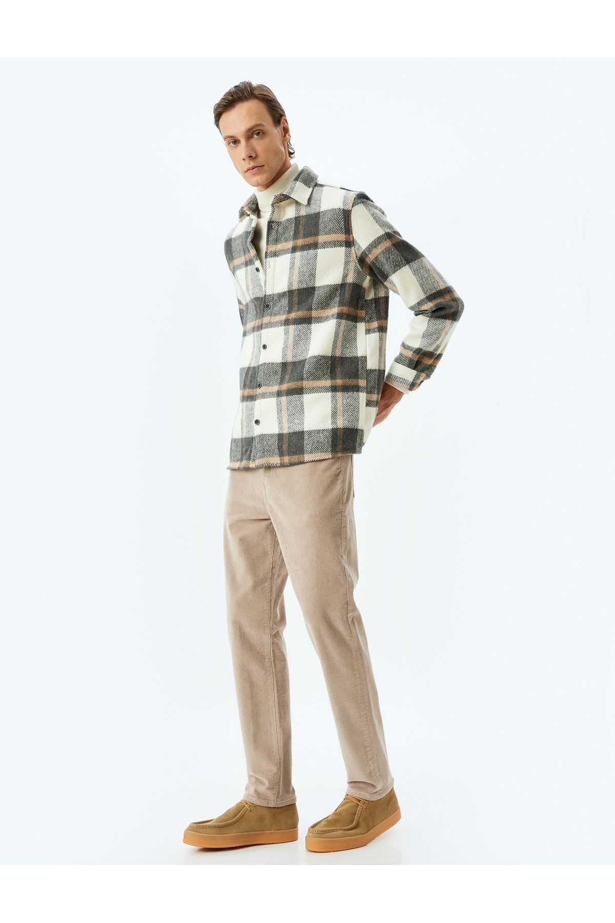 جیب پنبه ای شلوار مخملی فتیله