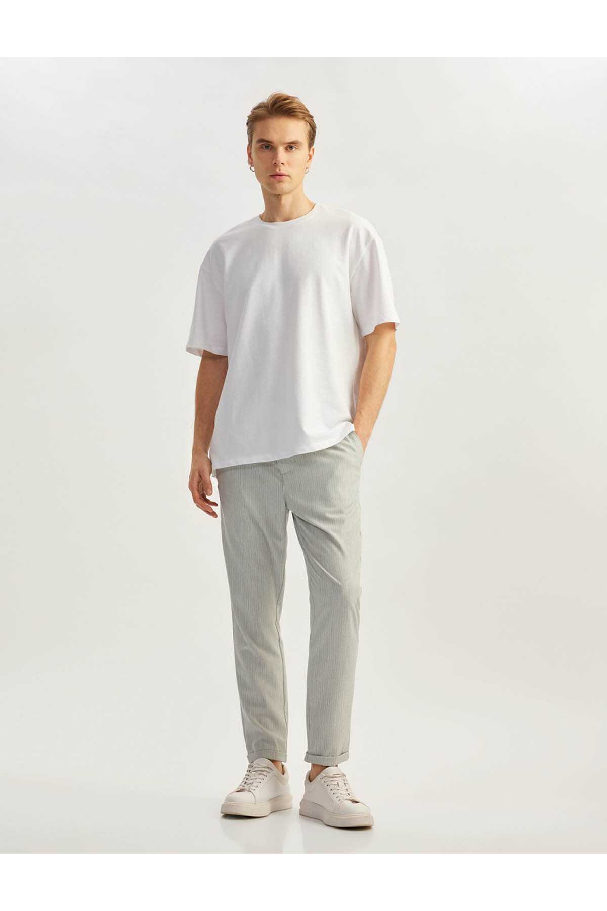 تاشو پاشا ویسکوز مخلوط کمر کمر لک لک لک مناسب شلوار تابستانی