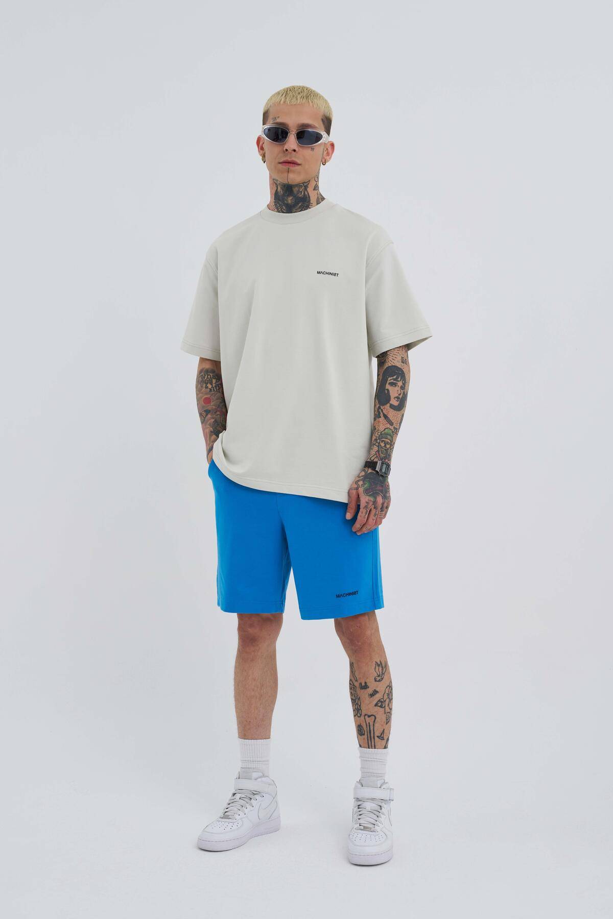 شلوارک ساده خاکستری مردانه