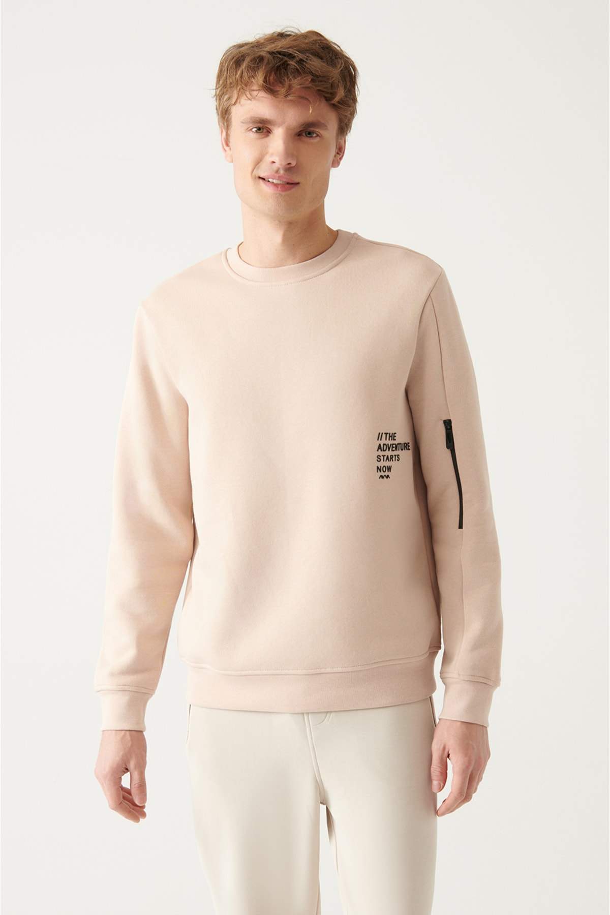 beige-crew-neck-printed-regular-fit-sweatshirt