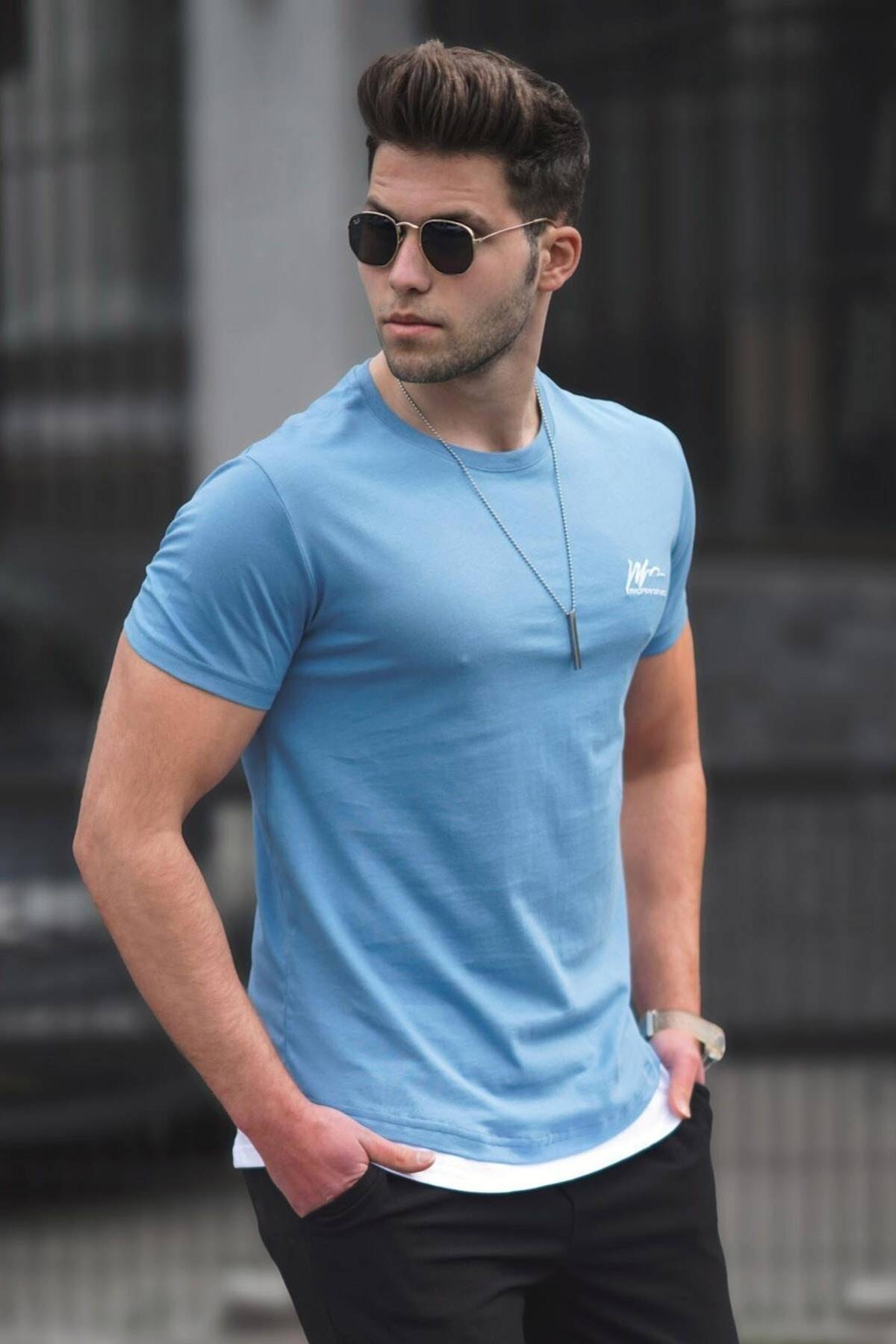 تیشرت دودی مردانه