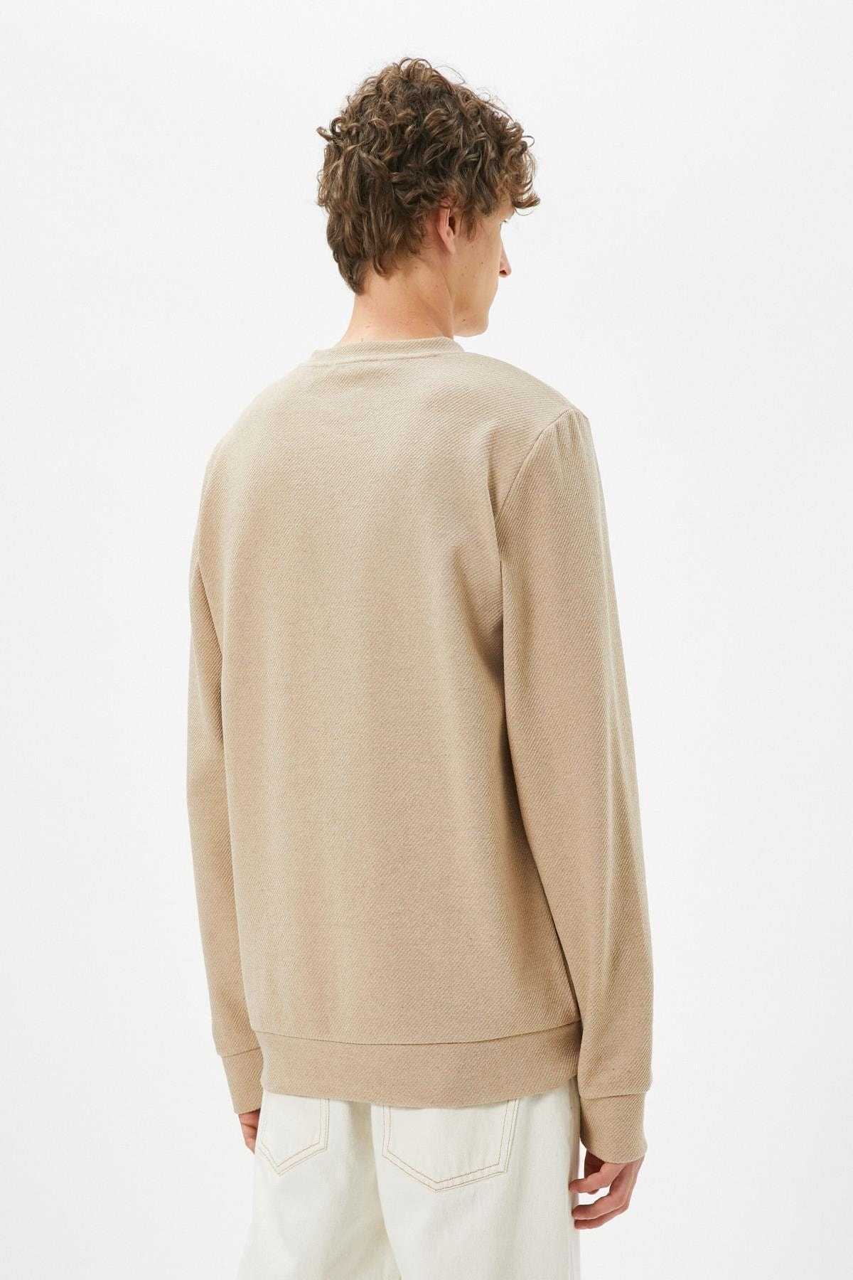 پلیور پایه آستین بلند یقه خدمه بافت