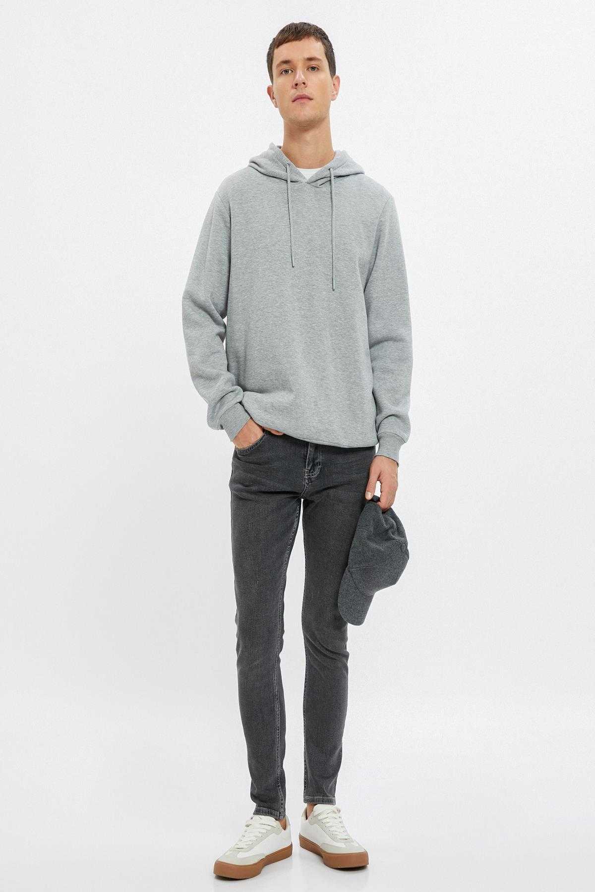 شلوار جین فوق لاغر با جیب های نخی - جاستین ژان