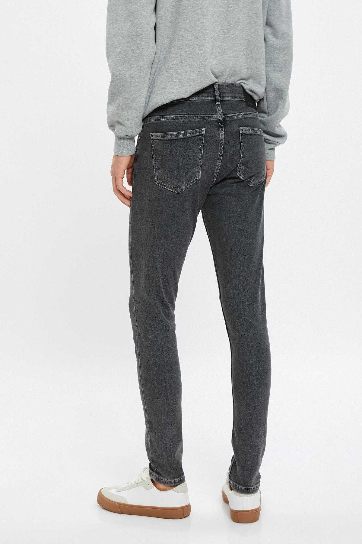 شلوار جین فوق لاغر با جیب های نخی - جاستین ژان